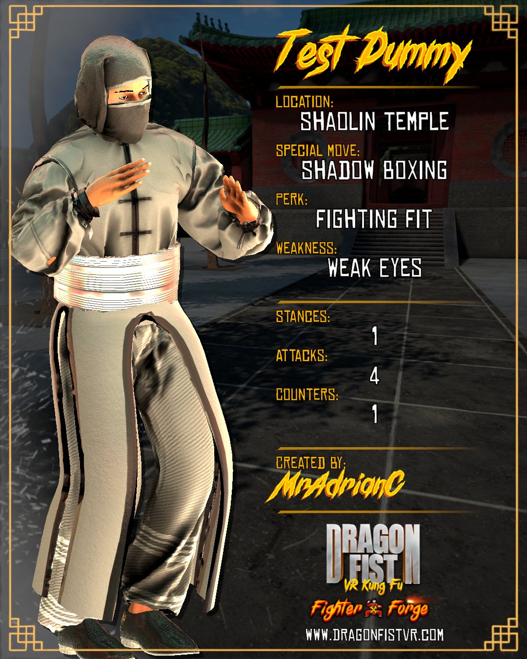 Test Dummy - Created By: MrAdrianC